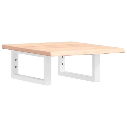 Basin Shelf Wall Mounted Steel and Solid Wood Oak Basin Shelf Wall Mounted Steel and Solid Wood Oak