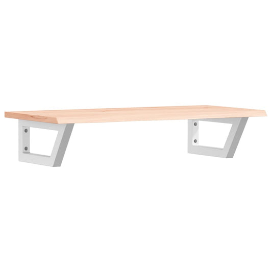 Basin Shelf Wall Mounted Steel and Solid Wood Oak Basin Shelf Wall Mounted Steel and Solid Wood Oak
