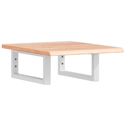 Basin Shelf Wall Mounted Steel and Solid Wood Oak Basin Shelf Wall Mounted Steel and Solid Wood Oak