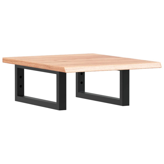 Basin Shelf Wall Mounted Steel and Solid Wood Oak Basin Shelf Wall Mounted Steel and Solid Wood Oak
