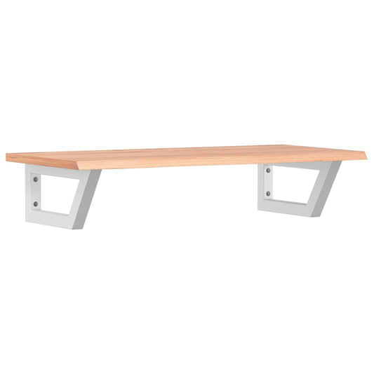 Basin Shelf Wall Mounted Steel and Solid Wood Oak Basin Shelf Wall Mounted Steel and Solid Wood Oak