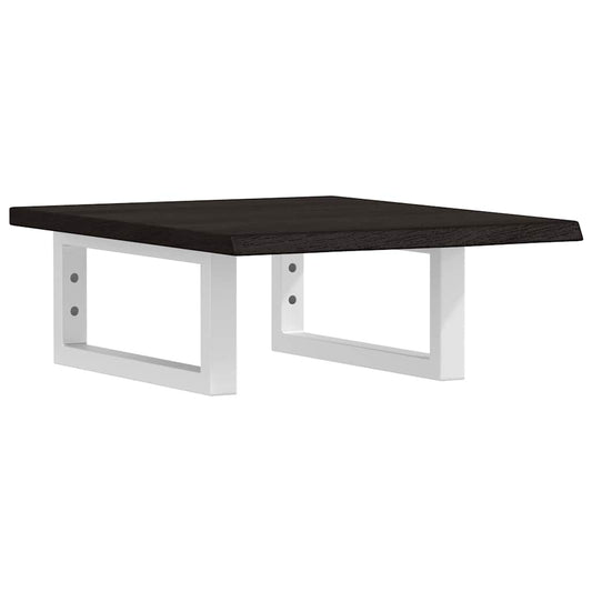 Basin Shelf Wall Mounted Steel and Solid Wood Oak Basin Shelf Wall Mounted Steel and Solid Wood Oak