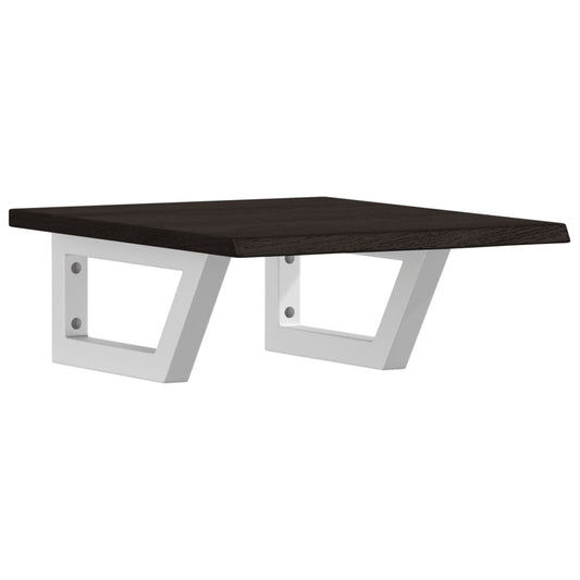 Basin Shelf Wall Mounted Steel and Solid Wood Oak Basin Shelf Wall Mounted Steel and Solid Wood Oak