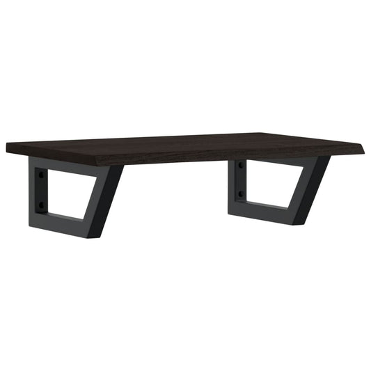 Basin Shelf Wall Mounted Steel and Solid Wood Oak Basin Shelf Wall Mounted Steel and Solid Wood Oak