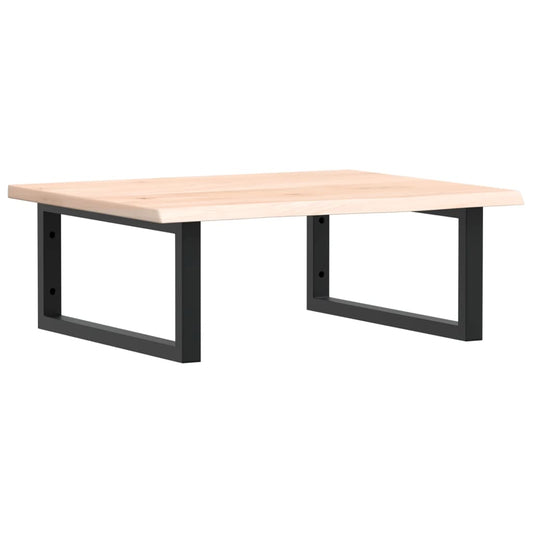 Basin Shelf Wall Mounted Steel and Solid Wood Oak Basin Shelf Wall Mounted Steel and Solid Wood Oak