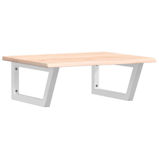 Basin Shelf Wall Mounted Steel and Solid Wood Oak Basin Shelf Wall Mounted Steel and Solid Wood Oak