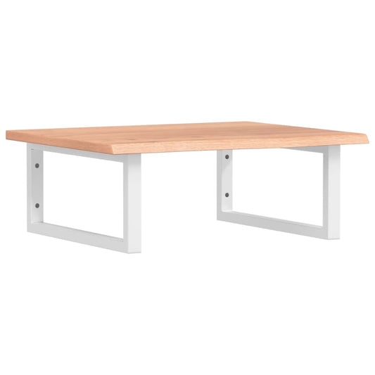 Basin Shelf Wall Mounted Steel and Solid Wood Oak Basin Shelf Wall Mounted Steel and Solid Wood Oak