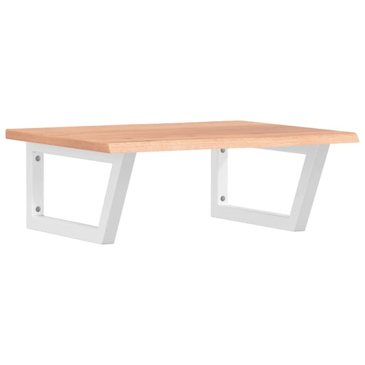 Basin Shelf Wall Mounted Steel and Solid Wood Oak Basin Shelf Wall Mounted Steel and Solid Wood Oak