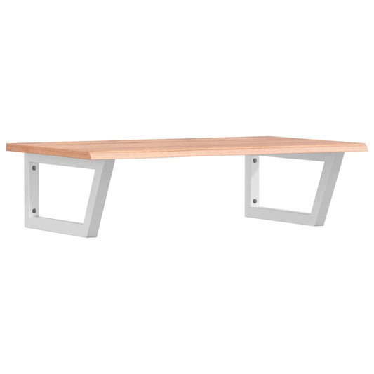 Basin Shelf Wall Mounted Steel and Solid Wood Oak Basin Shelf Wall Mounted Steel and Solid Wood Oak