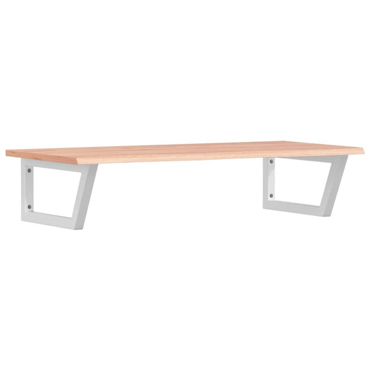 Basin Shelf Wall Mounted Steel and Solid Wood Oak Basin Shelf Wall Mounted Steel and Solid Wood Oak