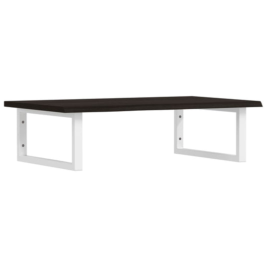 Basin Shelf Wall Mounted Steel and Solid Wood Oak Basin Shelf Wall Mounted Steel and Solid Wood Oak