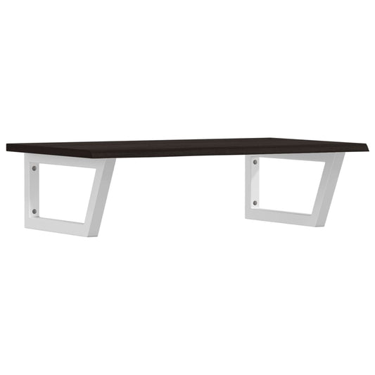 Basin Shelf Wall Mounted Steel and Solid Wood Oak Basin Shelf Wall Mounted Steel and Solid Wood Oak