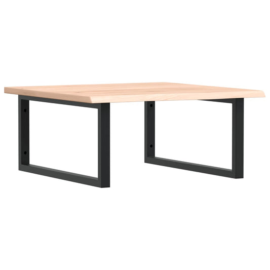 Basin Shelf Wall Mounted Steel and Solid Wood Oak Basin Shelf Wall Mounted Steel and Solid Wood Oak