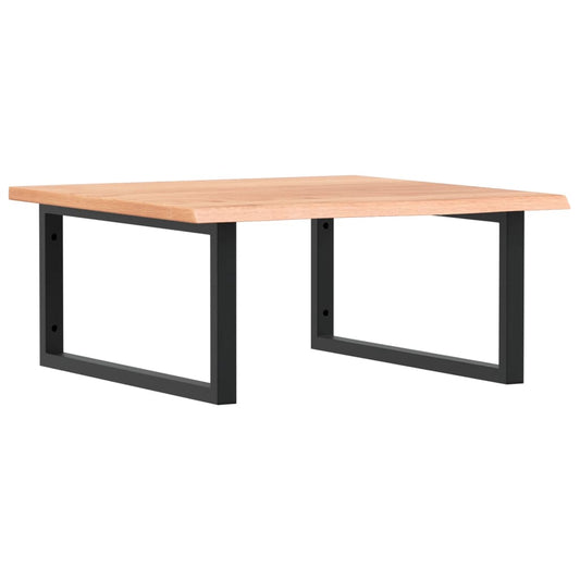 Basin Shelf Wall Mounted Steel and Solid Wood Oak Basin Shelf Wall Mounted Steel and Solid Wood Oak