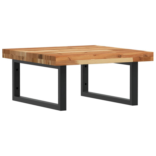 Basin Shelf Wall Mounted Steel and Solid Wood Acacia Basin Shelf Wall Mounted Steel and Solid Wood Acacia