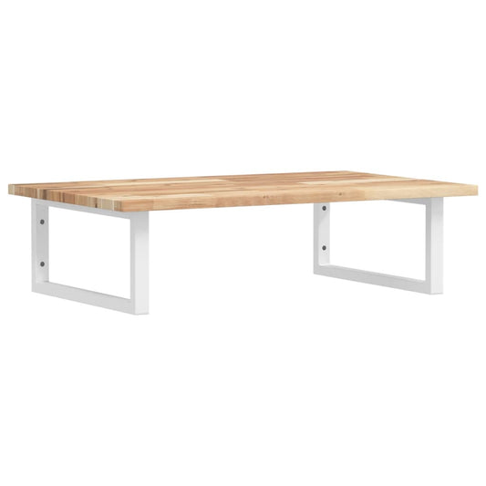 Basin Shelf Wall Mounted Steel and Solid Wood Acacia Basin Shelf Wall Mounted Steel and Solid Wood Acacia