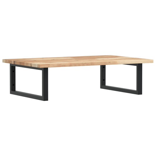 Basin Shelf Wall Mounted Steel and Solid Wood Acacia Basin Shelf Wall Mounted Steel and Solid Wood Acacia