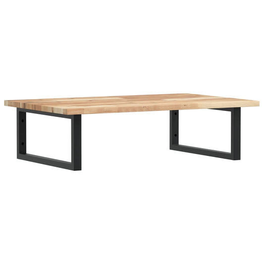 Basin Shelf Wall Mounted Steel and Solid Wood Acacia Basin Shelf Wall Mounted Steel and Solid Wood Acacia
