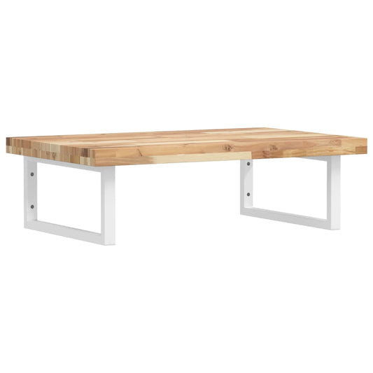 Basin Shelf Wall Mounted Steel and Solid Wood Acacia Basin Shelf Wall Mounted Steel and Solid Wood Acacia