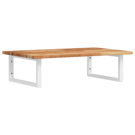 Basin Shelf Wall Mounted Steel and Solid Wood Acacia Basin Shelf Wall Mounted Steel and Solid Wood Acacia