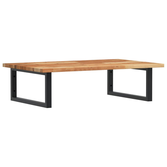Basin Shelf Wall Mounted Steel and Solid Wood Acacia Basin Shelf Wall Mounted Steel and Solid Wood Acacia