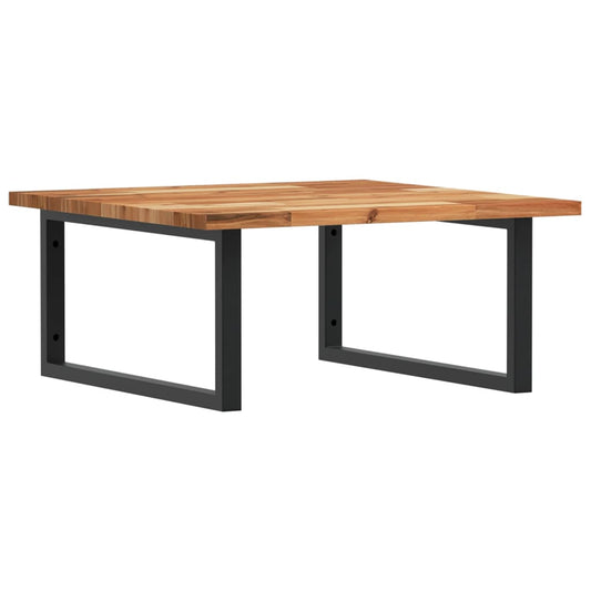 Basin Shelf Wall Mounted Steel and Solid Wood Acacia Basin Shelf Wall Mounted Steel and Solid Wood Acacia