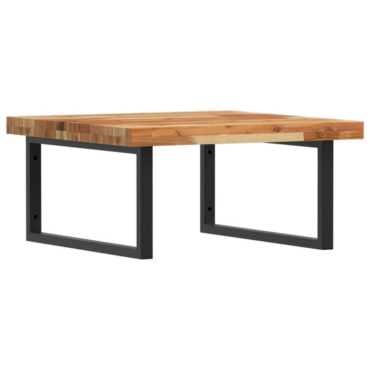 Basin Shelf Wall Mounted Steel and Solid Wood Acacia Basin Shelf Wall Mounted Steel and Solid Wood Acacia