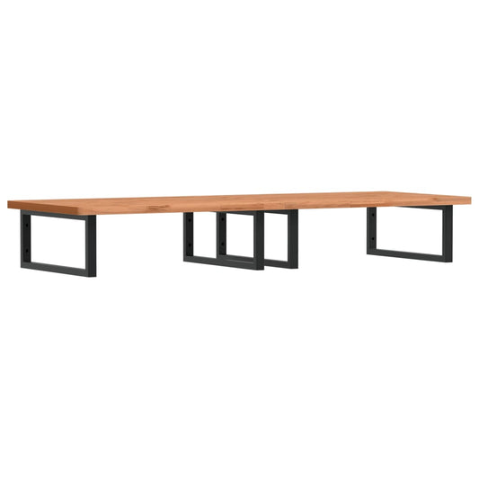 Basin Shelf Wall Mounted Steel and Solid Wood Beech Basin Shelf Wall Mounted Steel and Solid Wood Beech