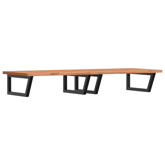 Basin Shelf Wall Mounted Steel and Solid Wood Beech Basin Shelf Wall Mounted Steel and Solid Wood Beech