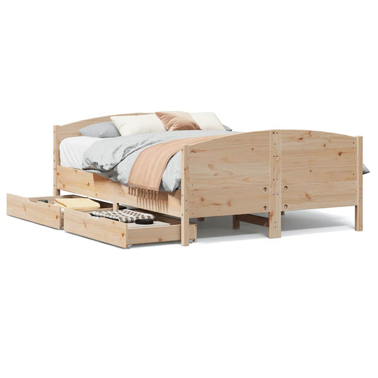 Bed Frame without Mattress 120x190 cm Small Double Solid Wood Pine Bed Frame without Mattress 120x190 cm Small Double Solid Wood Pine