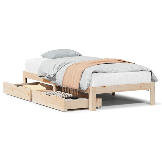 Bed Frame with Drawers without Mattress 90x200 cm Bed Frame with Drawers without Mattress 90x200 cm