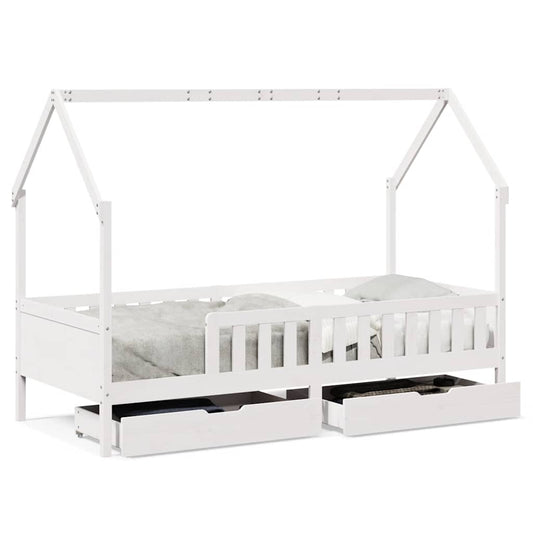 Kids Bed Frame with Drawers without Mattress 80x200 cm Solid Wood Kids Bed Frame with Drawers without Mattress 80x200 cm Solid Wood