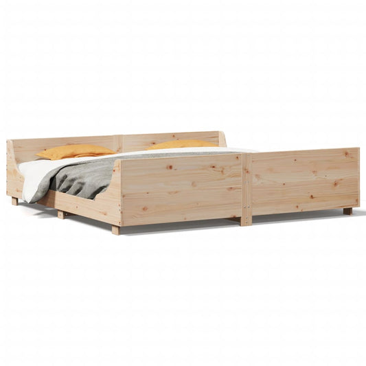 Bed Frame without Mattress 180x200 cm Super King Solid Wood Pine Bed Frame without Mattress 180x200 cm Super King Solid Wood Pine