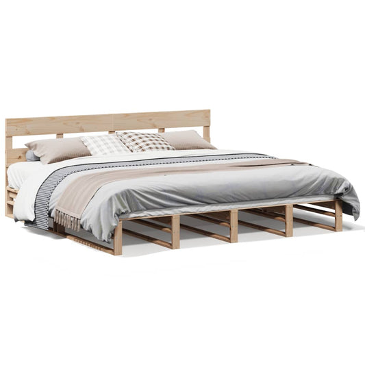 Bed Frame without Mattress 180x200 cm Super King Solid Wood Pine Bed Frame without Mattress 180x200 cm Super King Solid Wood Pine