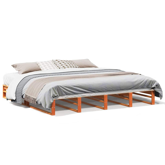 Bed Frame without Mattress Wax Brown 180x200 cm Super King Solid Wood Pine Bed Frame without Mattress Wax Brown 180x200 cm Super King Solid Wood Pine
