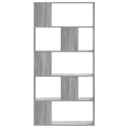 Bookcase 5-Tier Grey Sonoma 80.5x23.5x162.5 cm Engineered Wood Bookcase 5-Tier Grey Sonoma 80.5x23.5x162.5 cm Engineered Wood