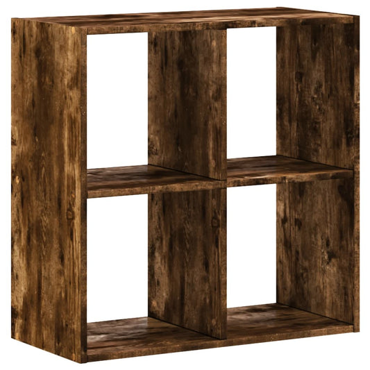 Bookcase Smoked Oak 68.5x32x68.5 cm Engineered Wood Bookcase Smoked Oak 68.5x32x68.5 cm Engineered Wood