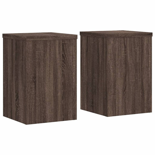 Plant Stands 2 pcs Brown Oak 20x20x30 cm Engineered Wood Plant Stands 2 pcs Brown Oak 20x20x30 cm Engineered Wood