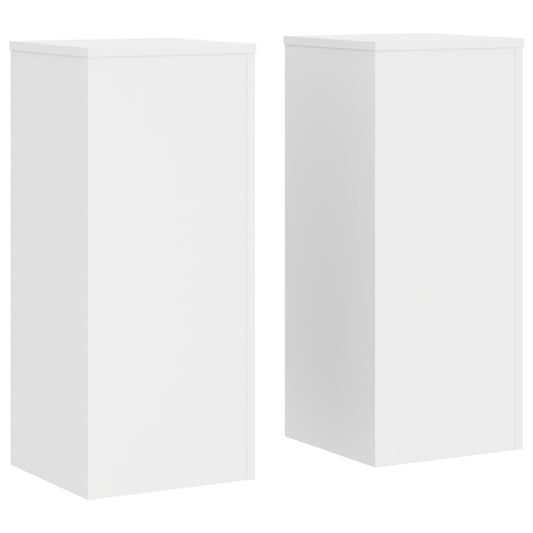 Plant Stand 2 pcs White 30 x 30 x 70 cm Engineered Wood Plant Stand 2 pcs White 30 x 30 x 70 cm Engineered Wood