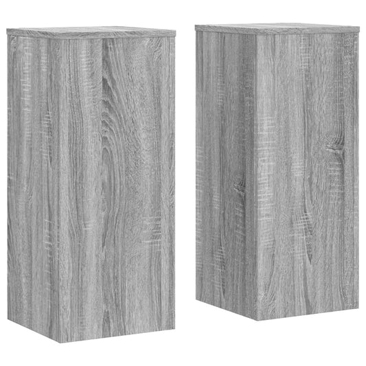 Plant Stand 2 pcs Grey Sonoma 30 x 30 x 70 cm Engineered Wood Plant Stand 2 pcs Grey Sonoma 30 x 30 x 70 cm Engineered Wood