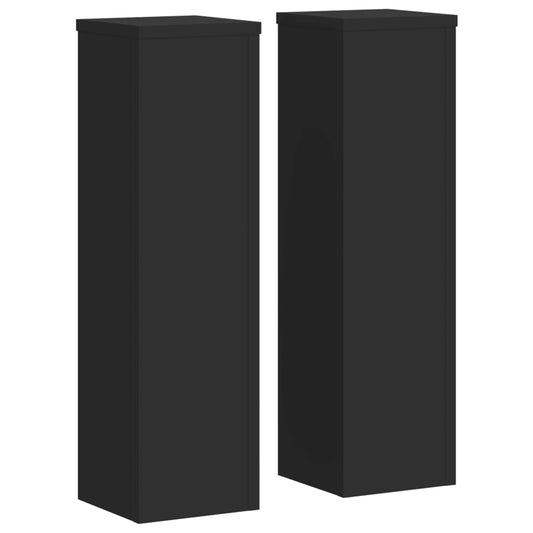 Plant Stand 2pcs Black 17x17x60 cm Engineered Wood Plant Stand 2pcs Black 17x17x60 cm Engineered Wood