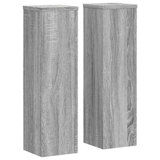 Plant Stand 2 pcs Grey Sonoma 17 x 17 x 60 cm Engineered Wood Plant Stand 2 pcs Grey Sonoma 17 x 17 x 60 cm Engineered Wood