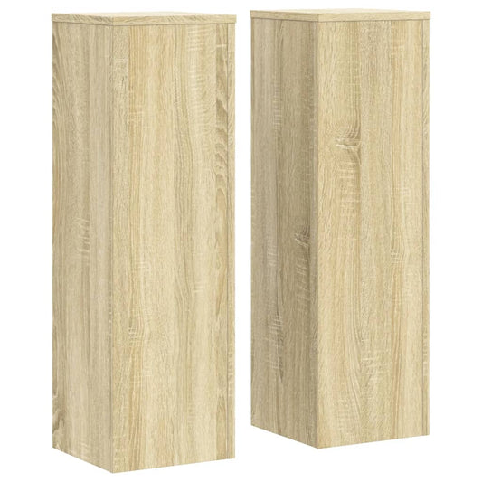 Plant Stand 2 pcs Sonoma Oak 25 x 25 x 80 cm Engineered Wood Plant Stand 2 pcs Sonoma Oak 25 x 25 x 80 cm Engineered Wood