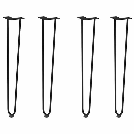 hairpin legs for console tables for Console Table 4 pcs Black 72 cm Solid Steel hairpin legs for console tables for Console Table 4 pcs Black 72 cm Solid Steel