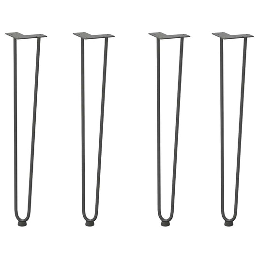 hairpin legs for console tables for Console Table 4 pcs Anthracite 72 cm Solid Steel hairpin legs for console tables for Console Table 4 pcs Anthracite 72 cm Solid Steel