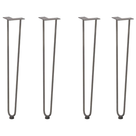 hairpin legs for console tables for Console Table 4 pcs Natural Steel 72 cm Solid Steel hairpin legs for console tables for Console Table 4 pcs Natural Steel 72 cm Solid Steel