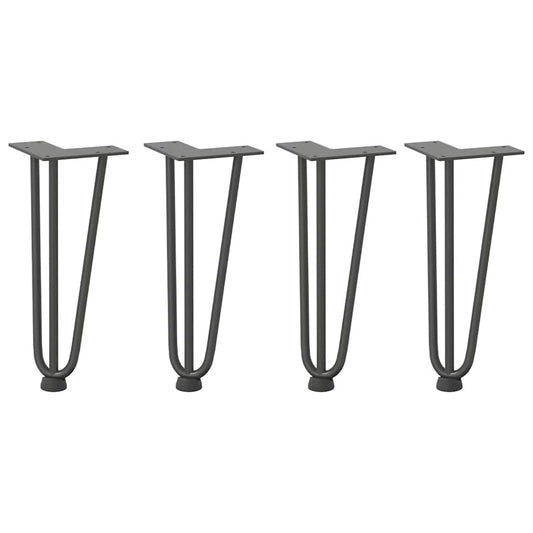 Hairpin Legs for Coffee Table 4 pcs Anthracite 30 cm Solid Steel Hairpin Legs for Coffee Table 4 pcs Anthracite 30 cm Solid Steel