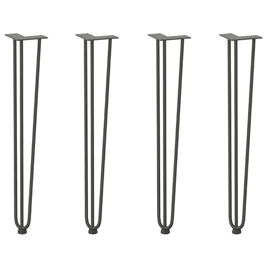 hairpin legs for console tables for Console Table 4 pcs Anthracite 72 cm Solid Steel hairpin legs for console tables for Console Table 4 pcs Anthracite 72 cm Solid Steel