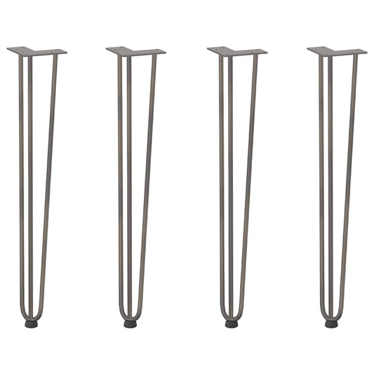 hairpin legs for console tables for Console Table 4 pcs Natural Steel 72 cm Solid Steel hairpin legs for console tables for Console Table 4 pcs Natural Steel 72 cm Solid Steel