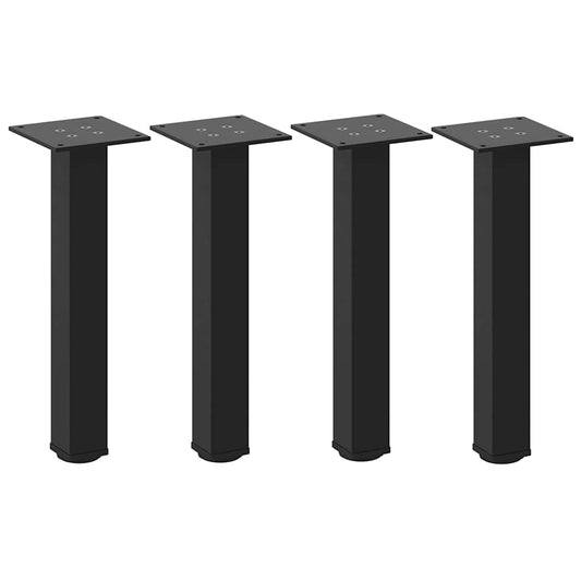 Coffee Table Legs 4 pcs Black 30-32 cm Steel Coffee Table Legs 4 pcs Black 30-32 cm Steel